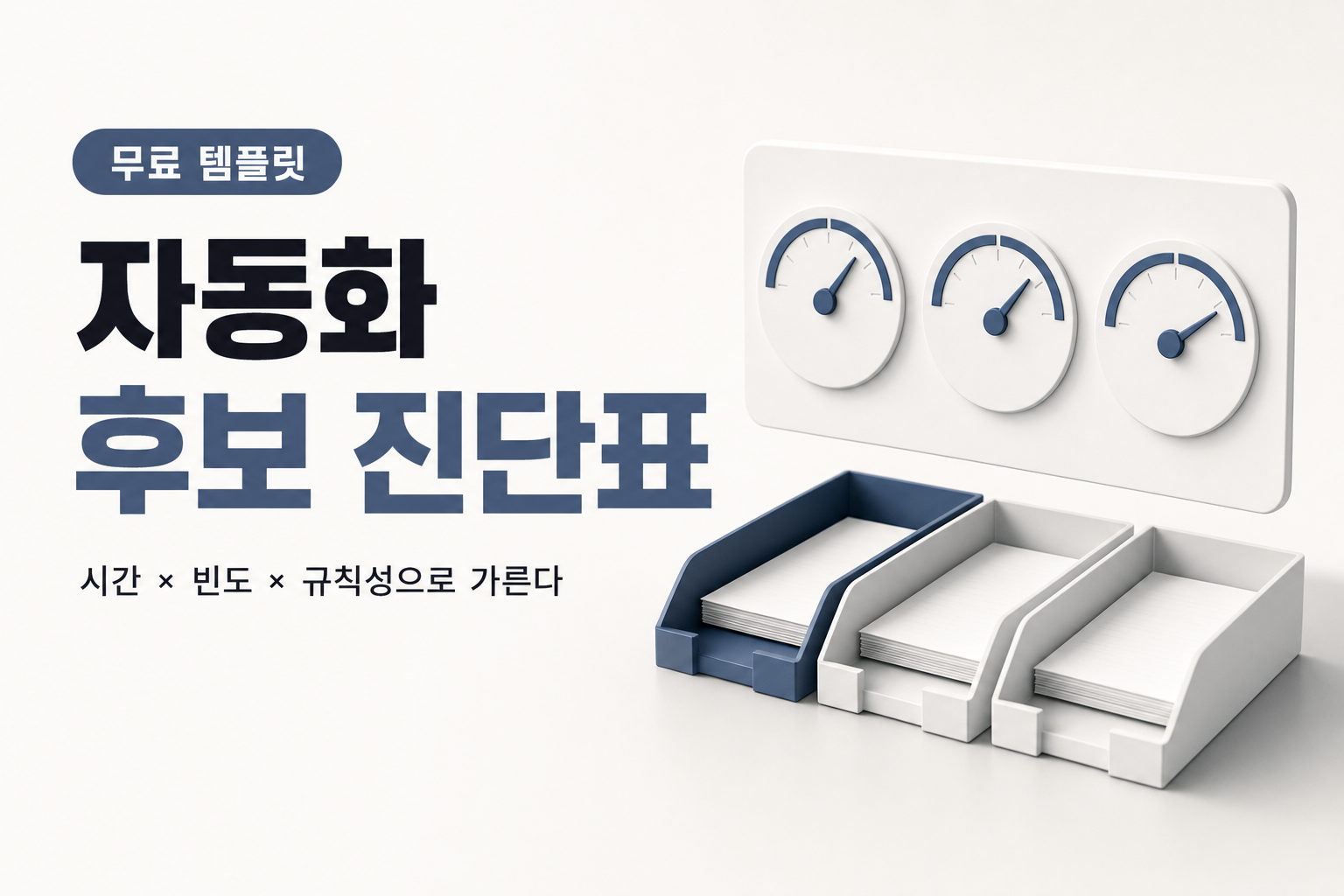 같은 일을 매주 반복하고 있을 때 — 자동화 판정