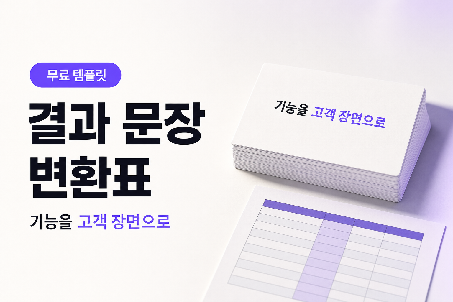 기능 설명을 고객 결과 문장으로 바꾸는 방법, 4단계