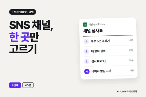 SNS 채널, 어디에 집중할지 모를 때