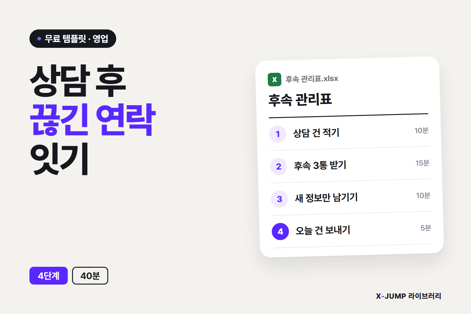 상담은 잘 끝났는데 연락이 끊길 때