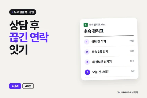 상담은 잘 끝났는데 연락이 끊길 때
