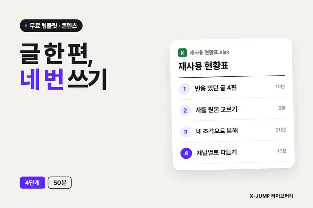 한 번 올리고 끝나버릴 때