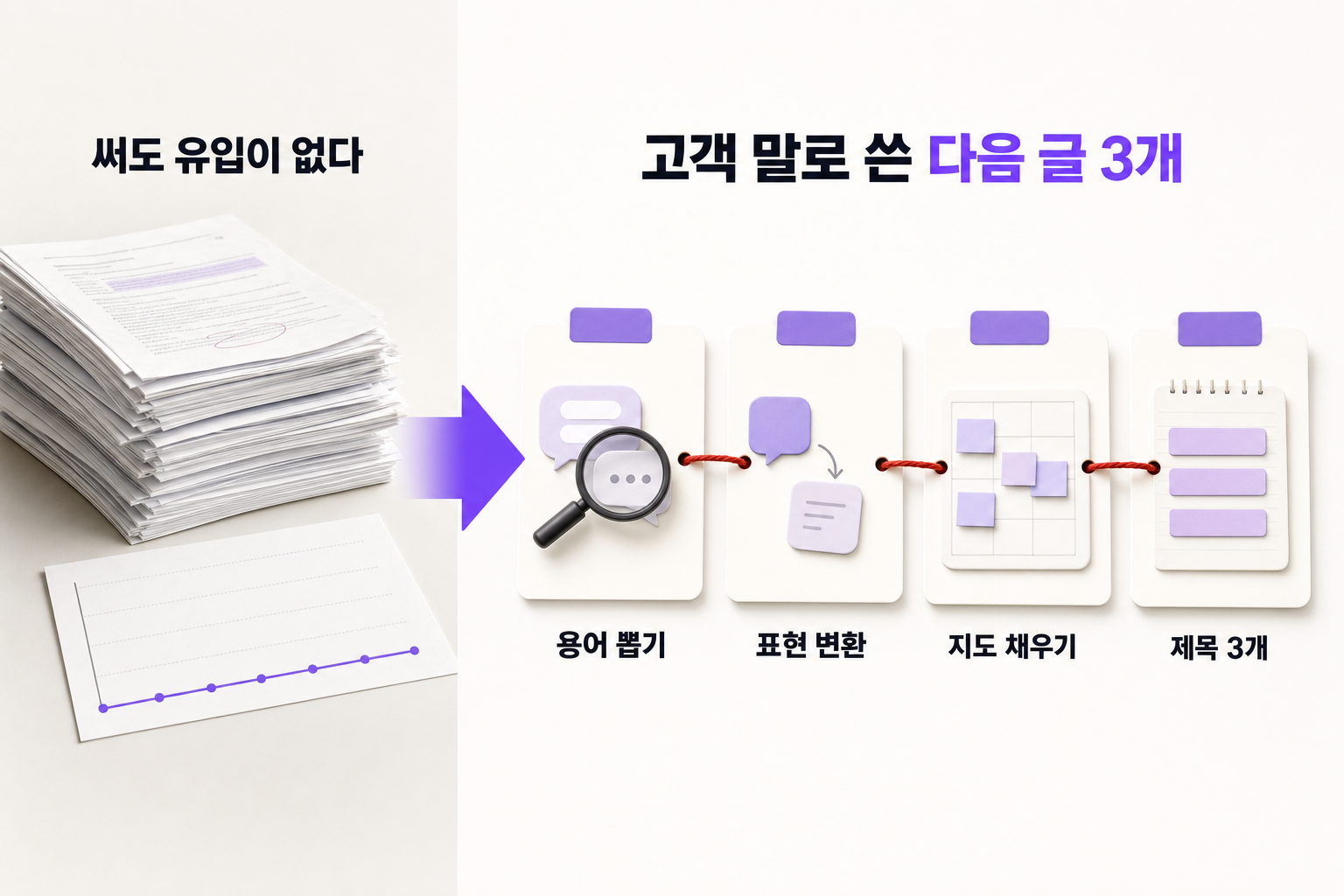 블로그를 써도 검색에 안 잡힐 때 — 문제와 해결을 한 장으로 정리한 인포그래픽