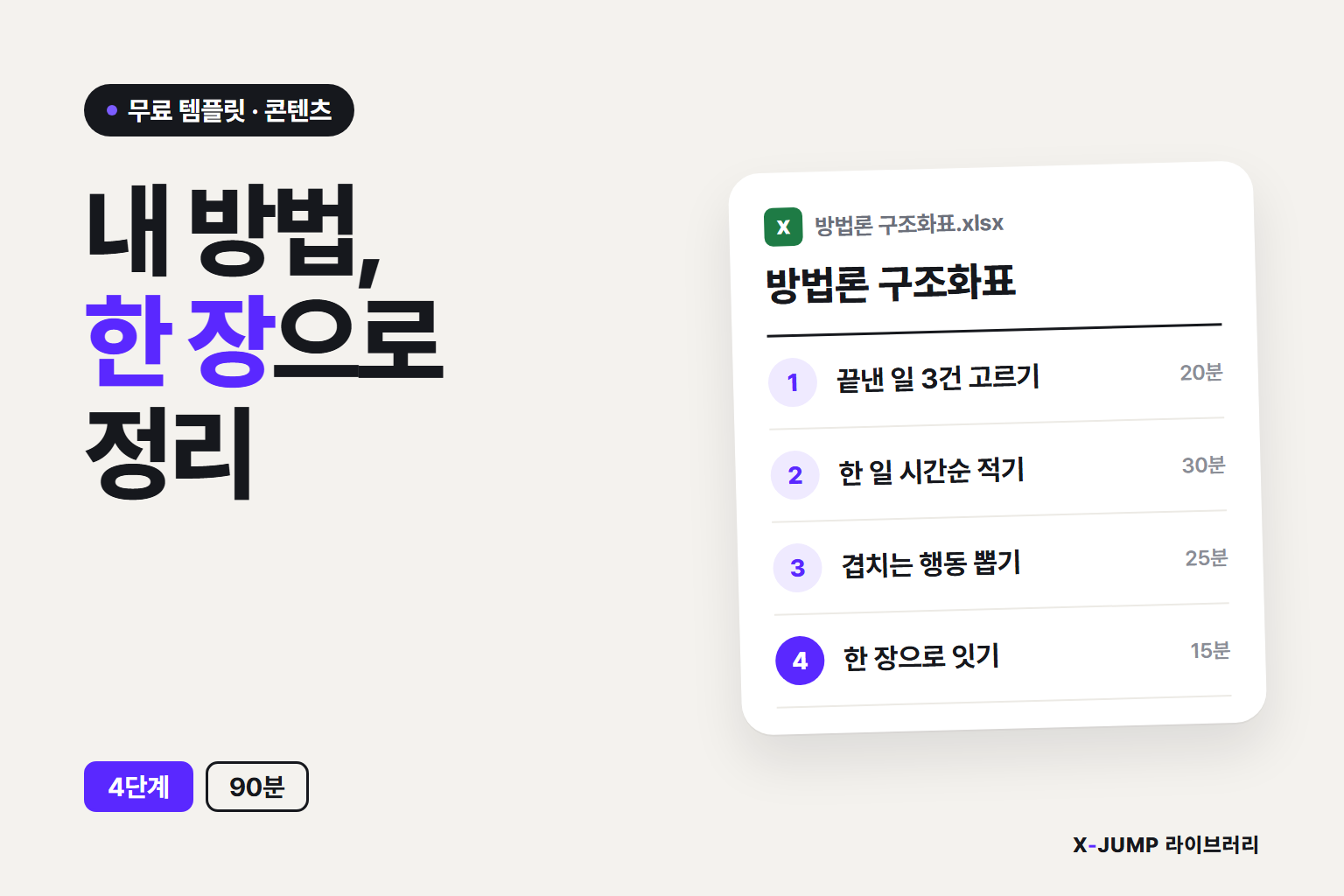 내 방법이 정리가 안 될 때