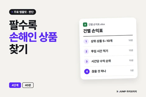 매출은 나는데 남는 게 없을 때