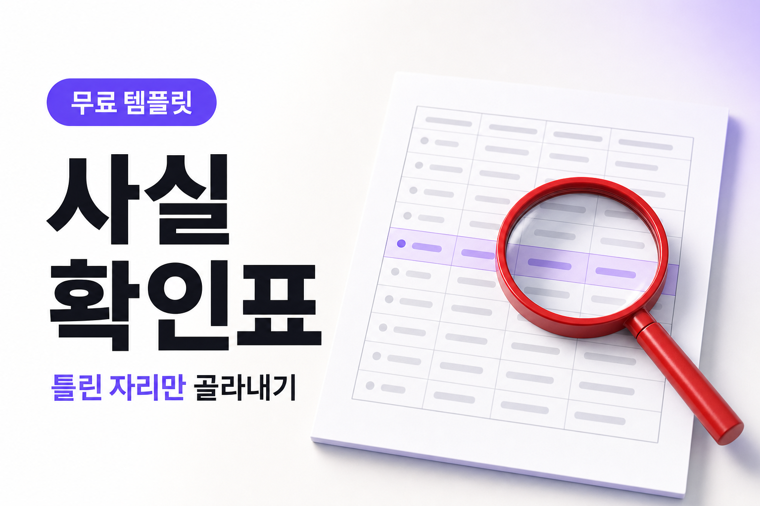 AI 답에서 틀린 숫자와 날짜만 골라 검증하는 방법, 4단계